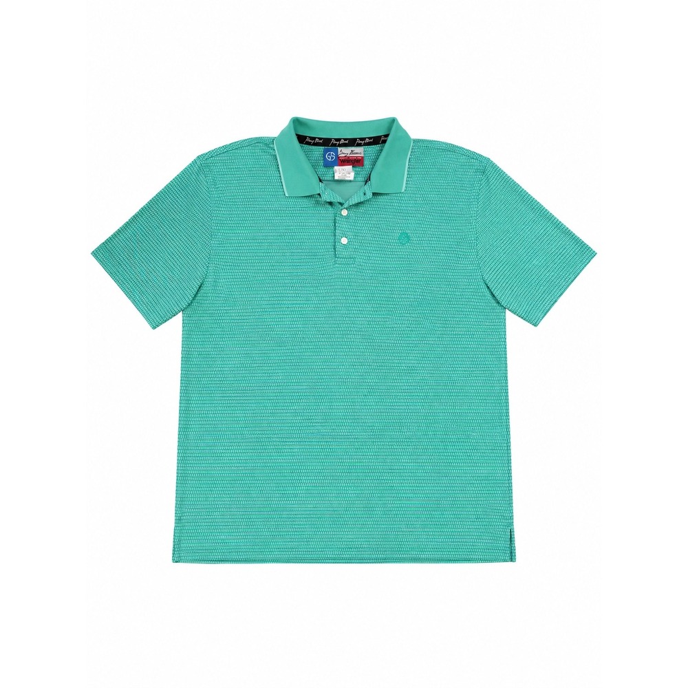 Wrangler George Strait Cowboy Cut Polo Shirt Mens XL Green Teal MGSK12M Western